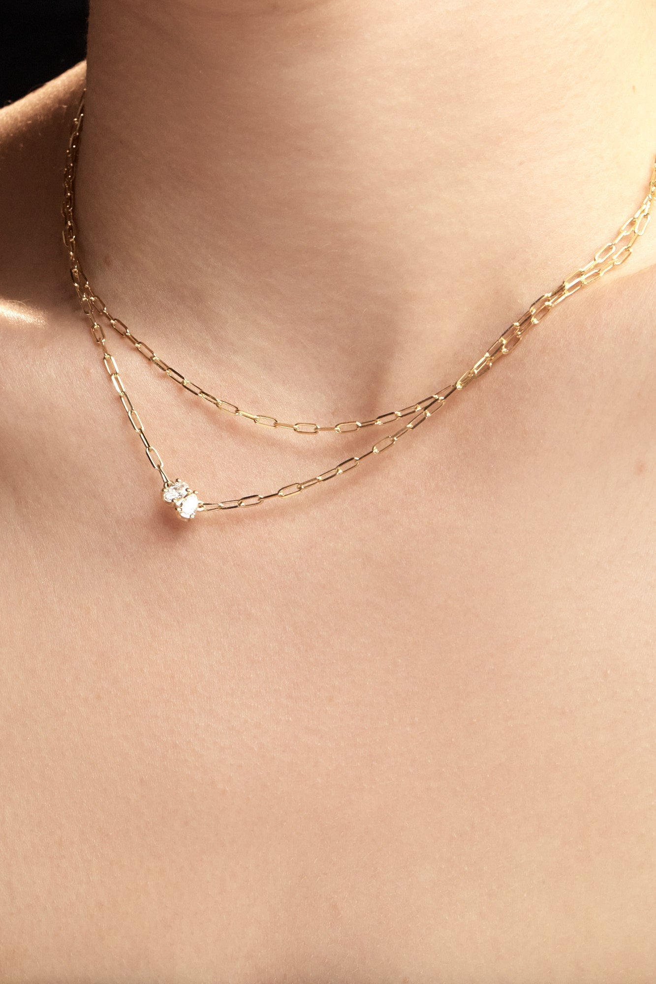 Mina Necklace | Silver or 9K White