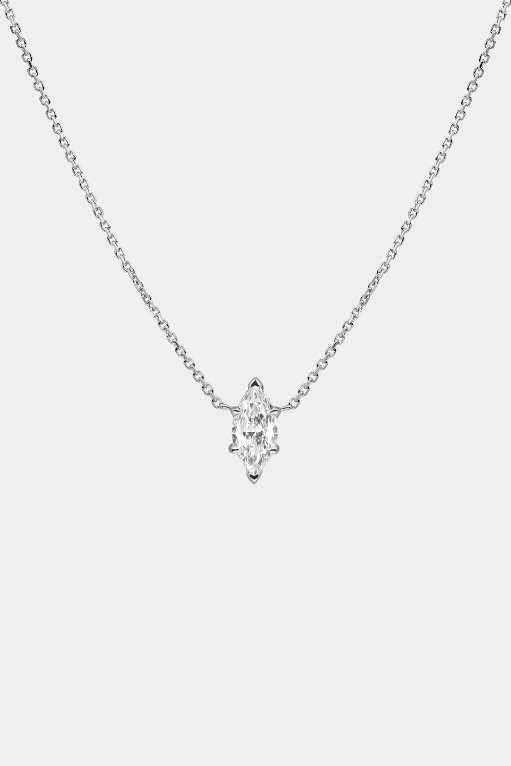 Marquise Diamond Necklace | 18K Gold