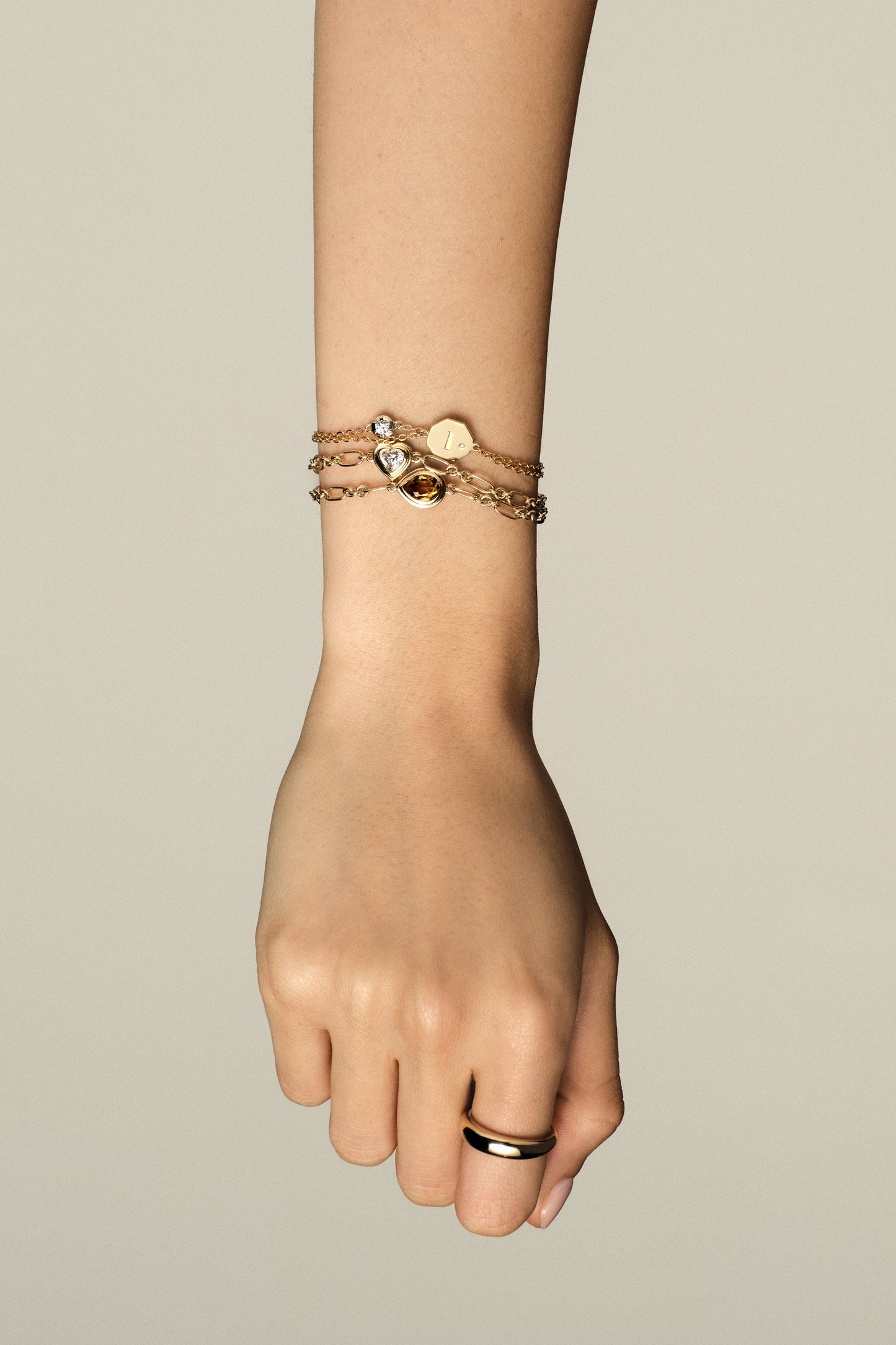 Roma Heart Diamond Bracelet | 18K White Gold