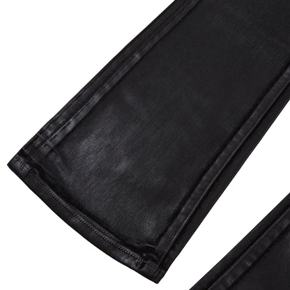 Flock Dipped Flared | Black