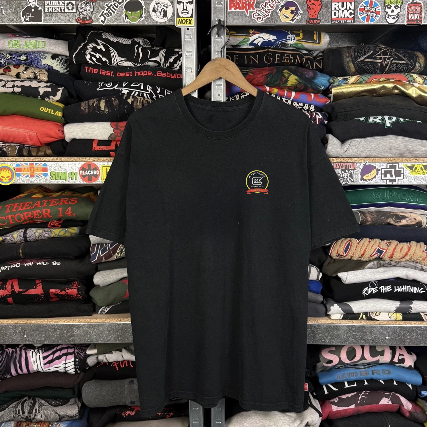 Rare Glock G17 Firearms Washed Black Tee