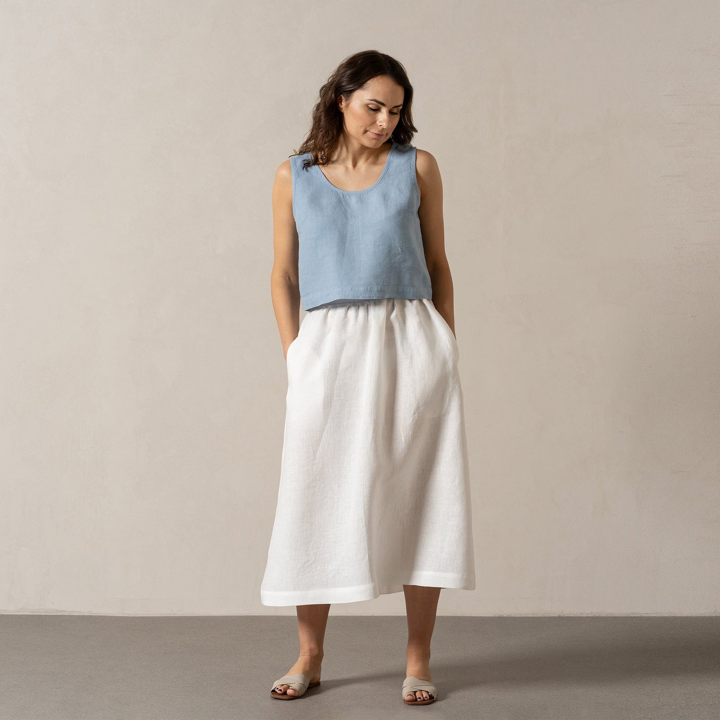 Linen Maxi Skirt Sophia
