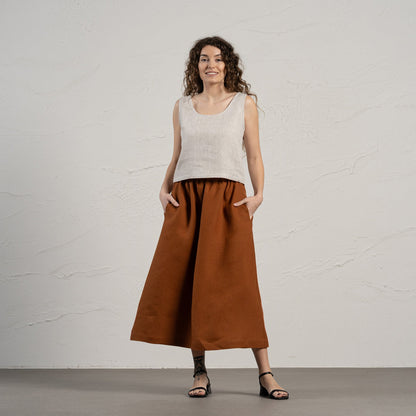 Linen Maxi Skirt Sophia