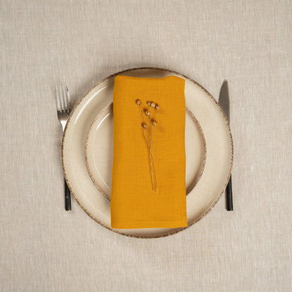 Linen Napkin Stone Green