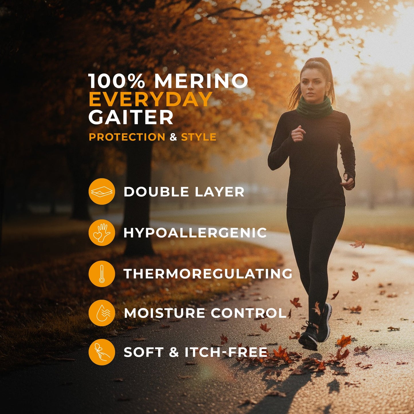 Women's Merino Summer Neck Gaiter Yellow