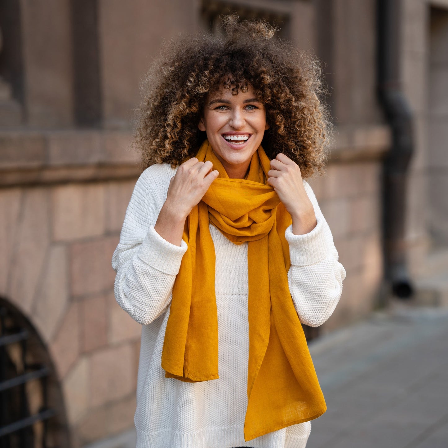 Unisex European Linen Scarf