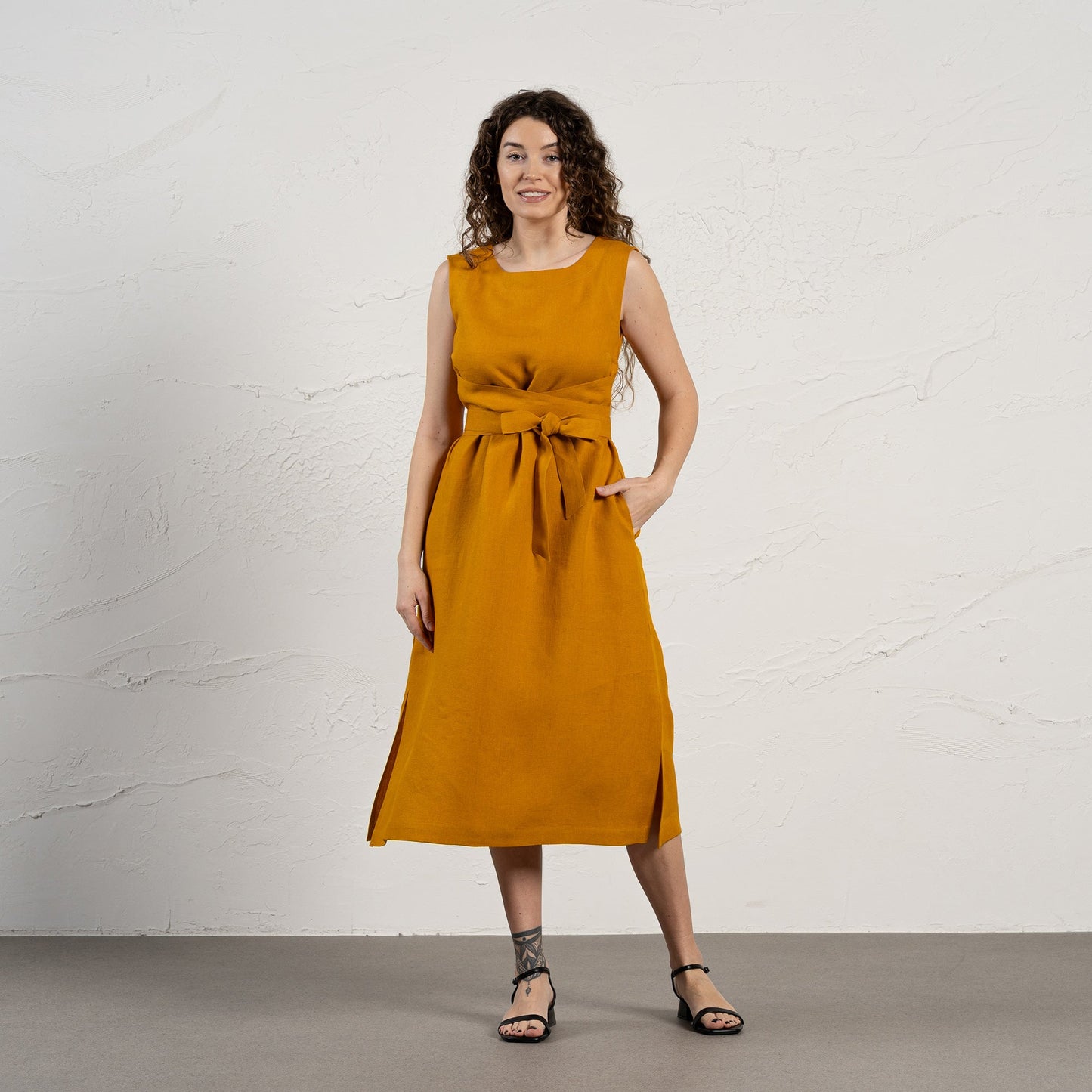 Linen Wrap Dress Hailey