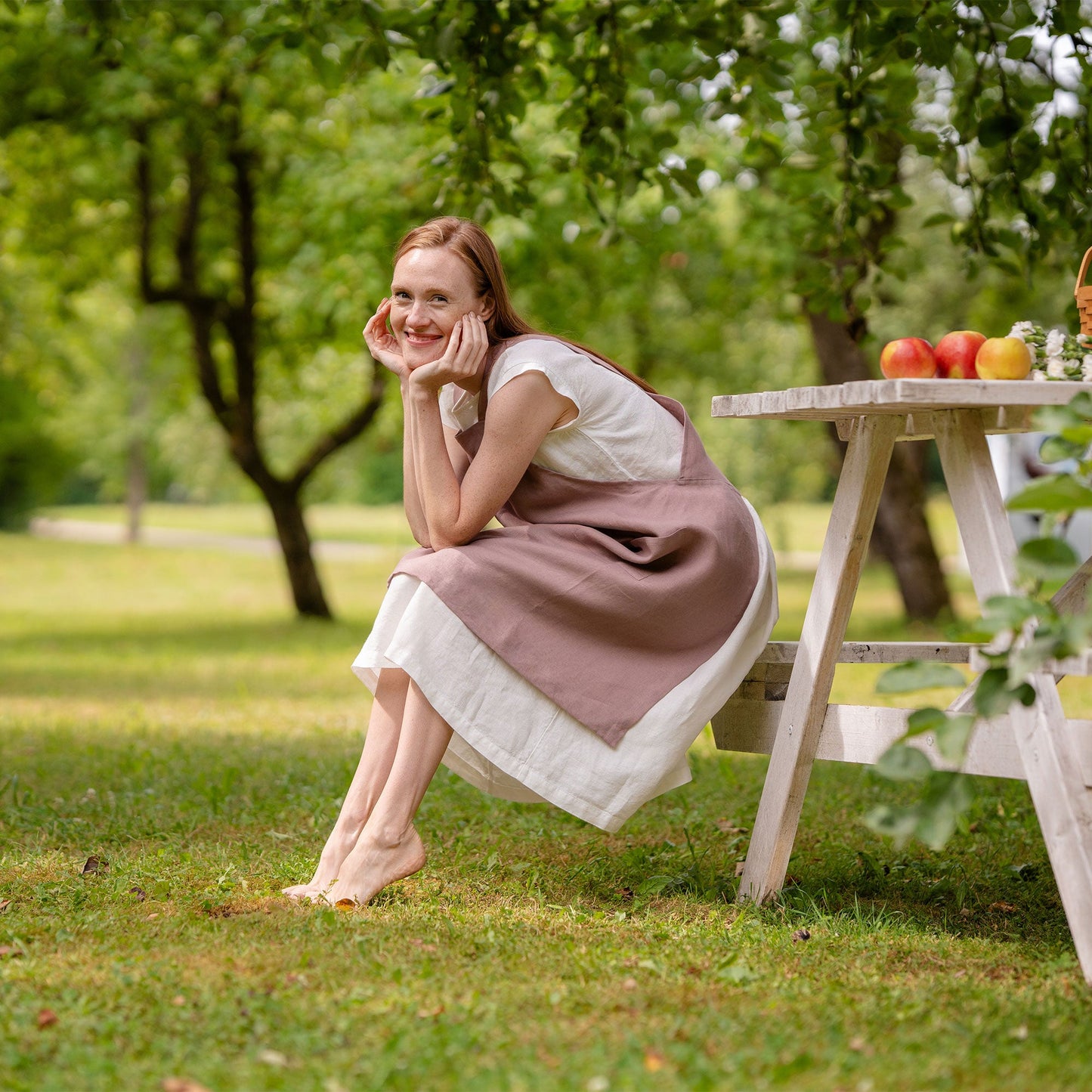 Linen Cooking Apron