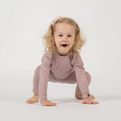 Kids' 160 Merino Pants Dusty Pink