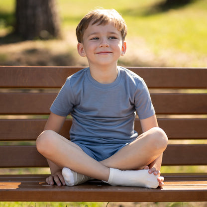 Kids' Light Merino Summer Shorts & Tee Set