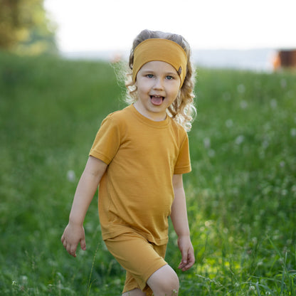Kids' Light Merino Summer Shorts & Tee Set