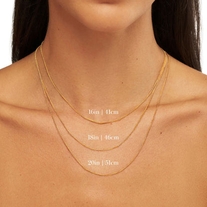 Gold Initial Letter Necklace