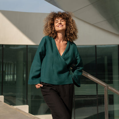 Relaxed Wrap Top Thea
