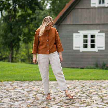 European Linen Jacket Alice