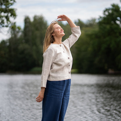 European Linen Jacket Alice