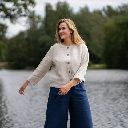 European Linen Jacket Alice