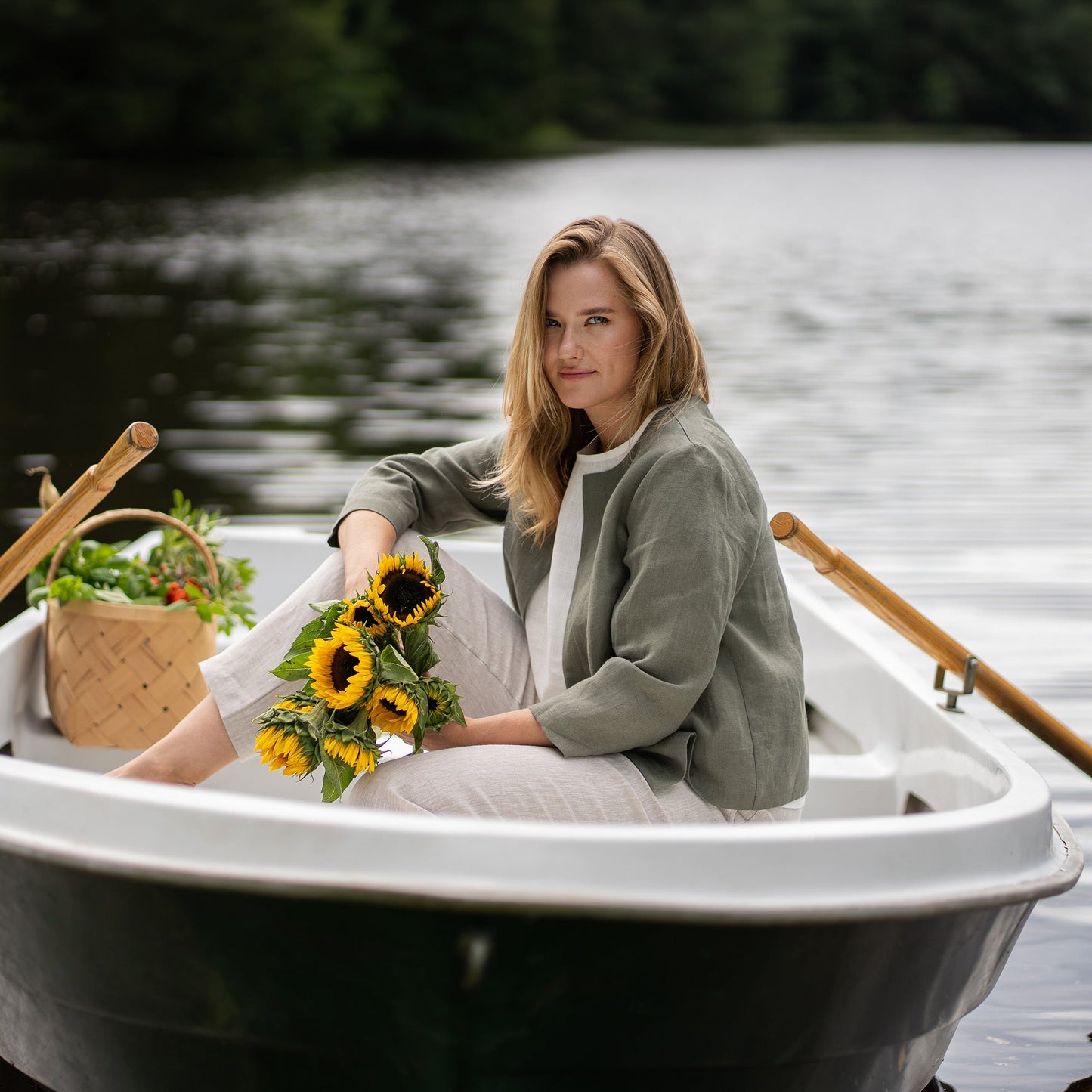 Linen Relaxed Blazer Eden