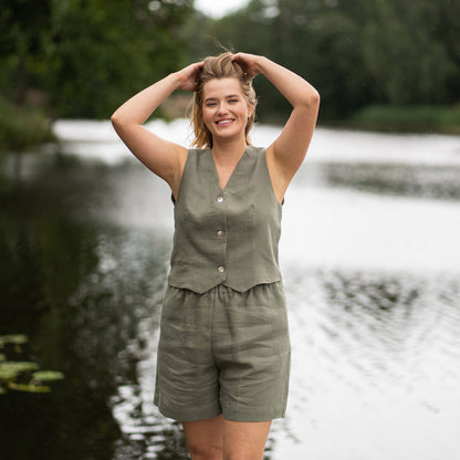 Linen Vest Ava