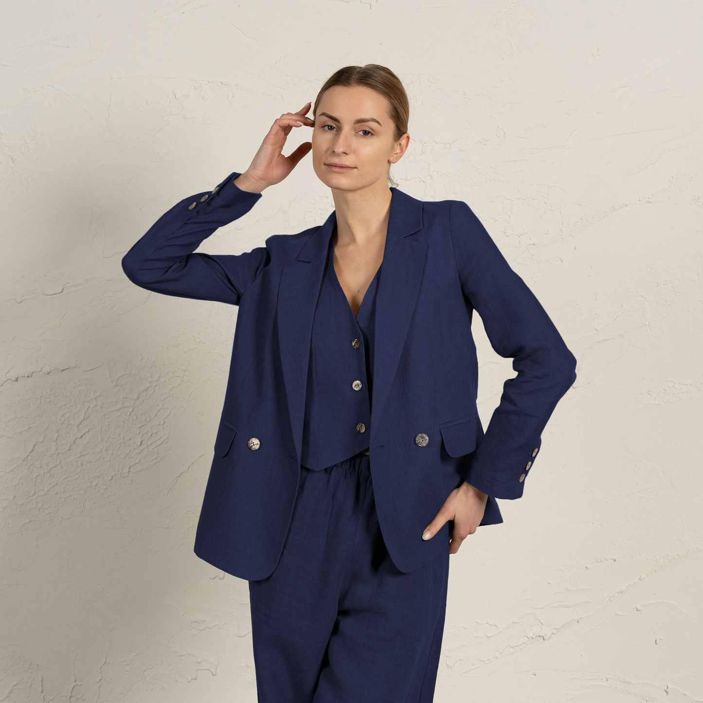 100% Linen Blazer Quin