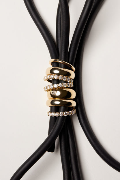 Double Band Georgie Ring | 18K Yellow Gold
