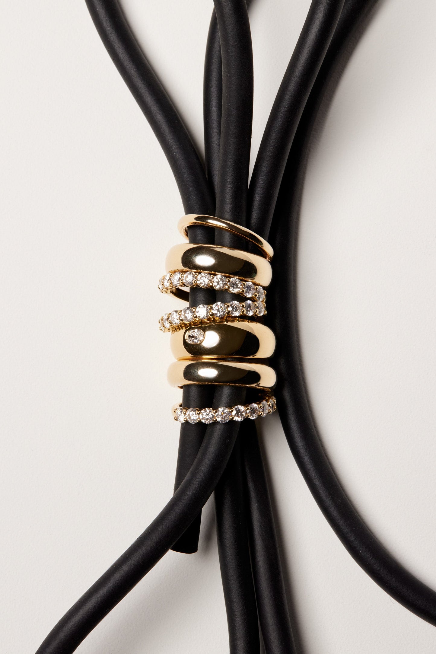 Blob Ring with Diamond | Yellow Gold