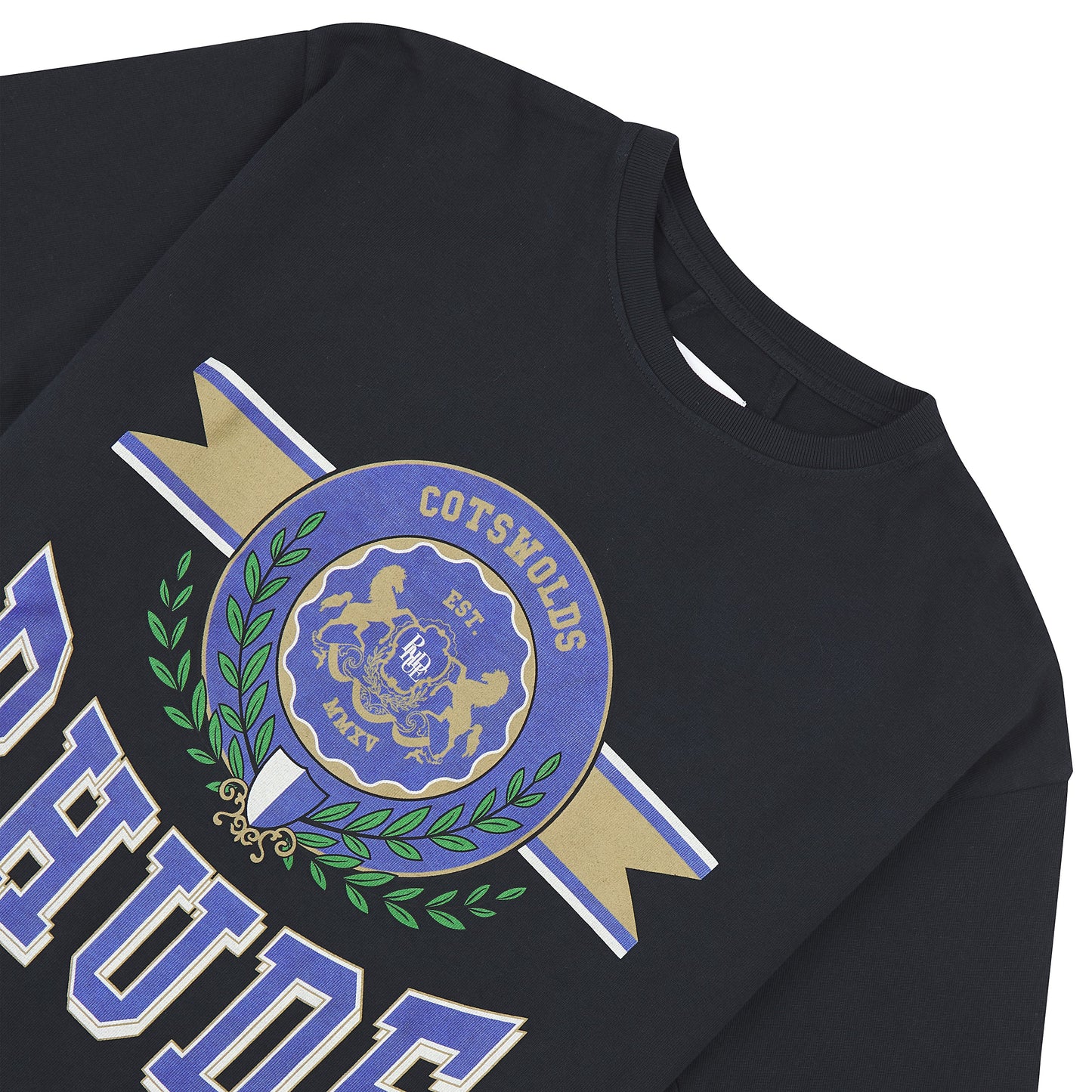Cotswold Crest Tee | Vintage Black