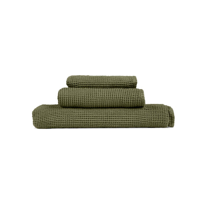 Waffle Bath Towel 3-Set