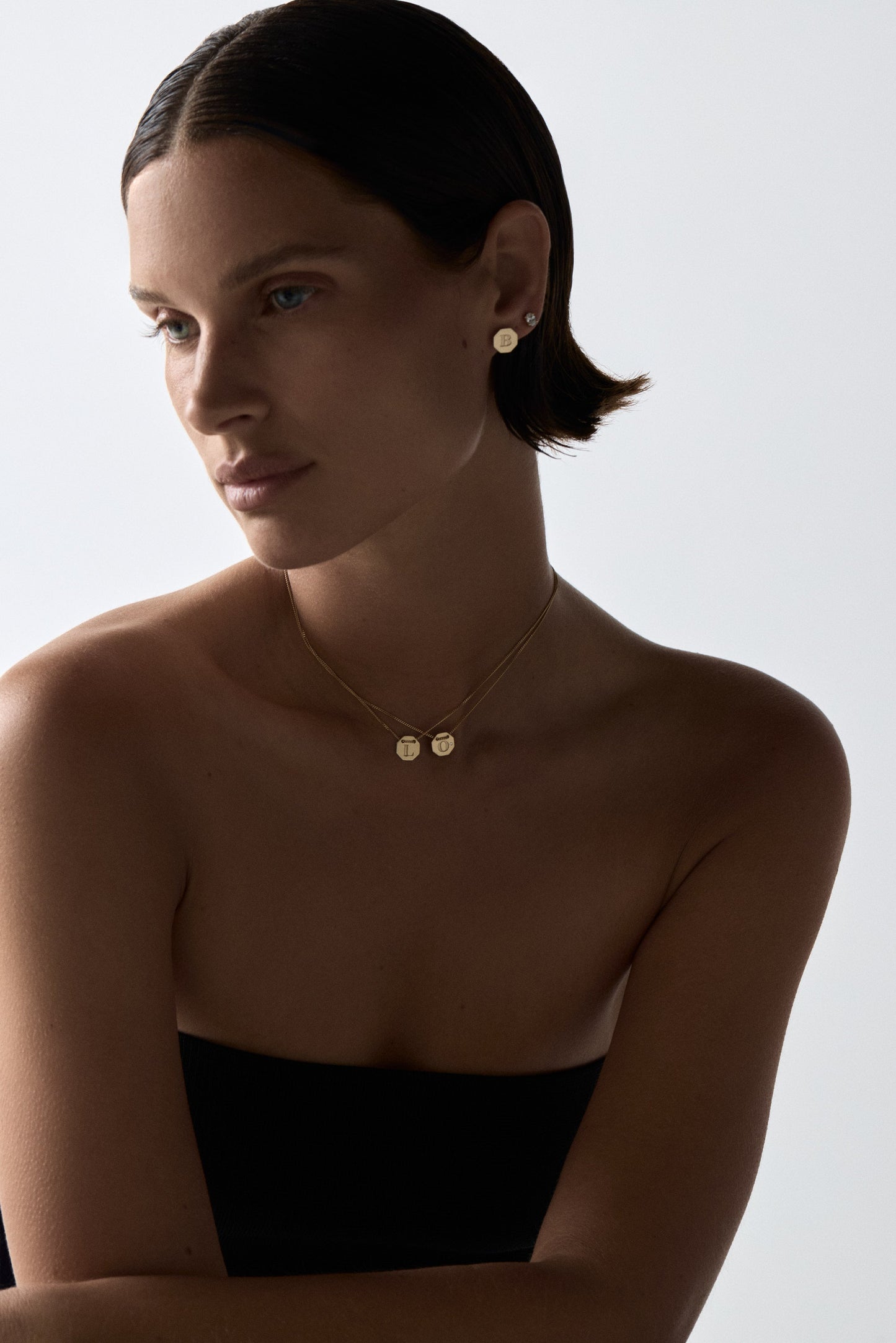 Letter Necklace | 9K Rose Gold