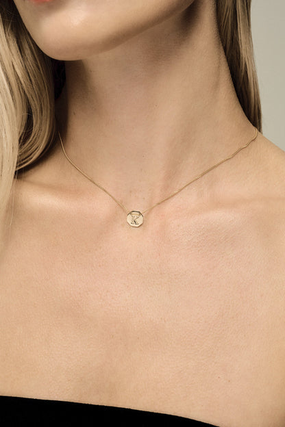 Letter Necklace | 9K Yellow Gold