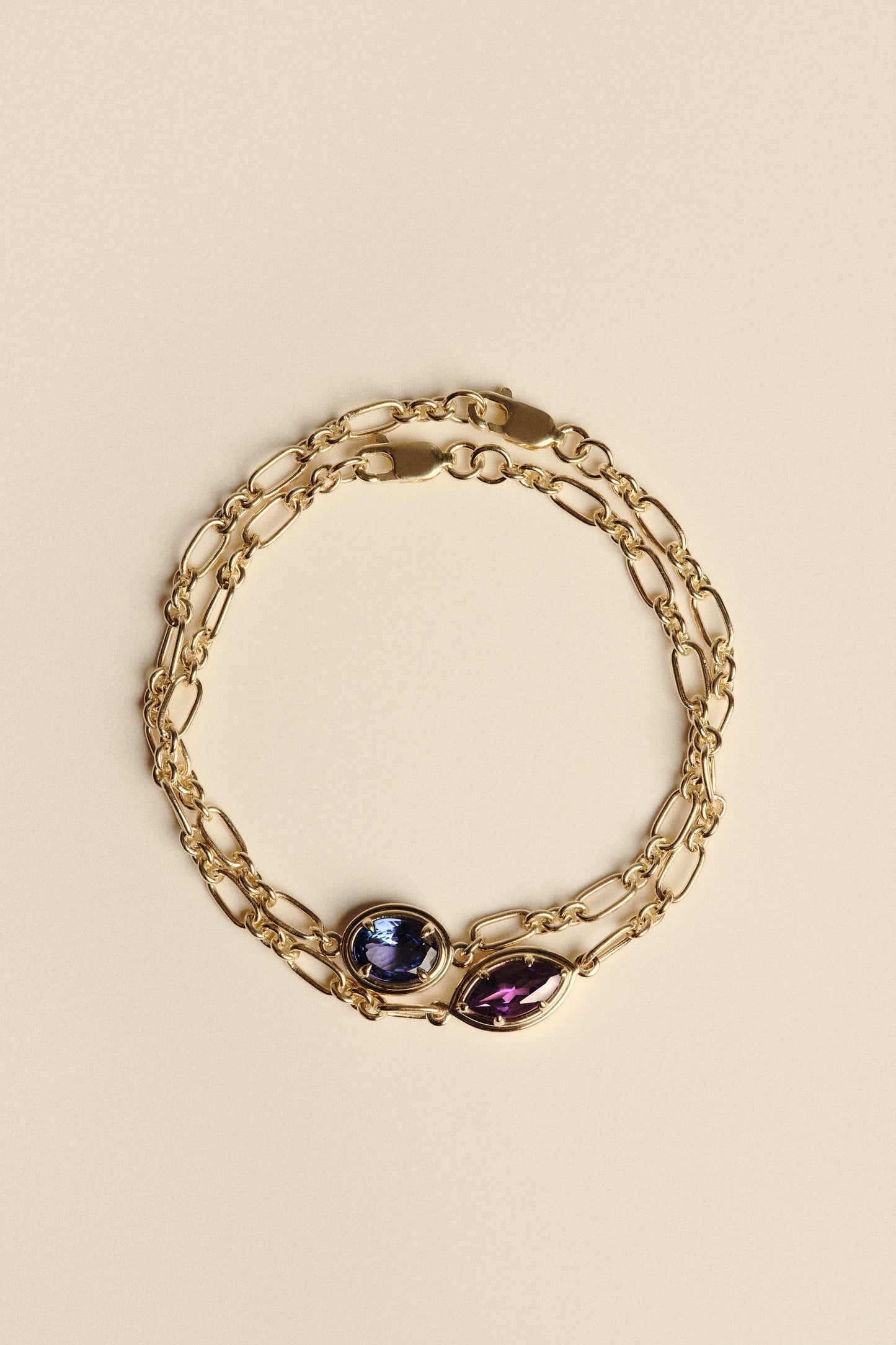 Roma Pear Gemstone Bracelet | Silver