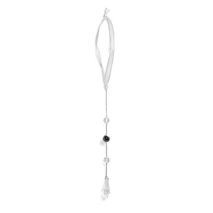 Personalized Circle Photo Icicle Ornament